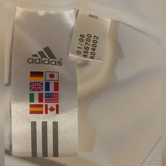 Adidas White and Black Short Sleeve Tee - Picture 12 of 13